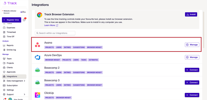 asana integration