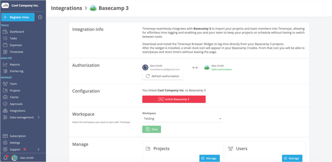 basecamp 3 manual mode