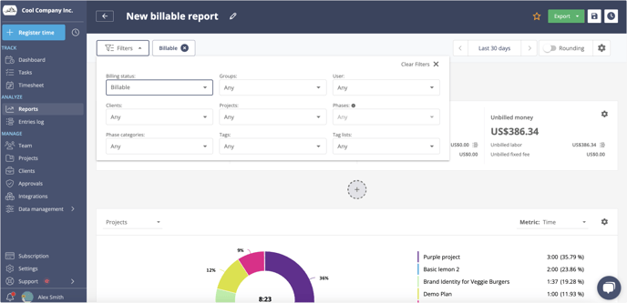 billable reports