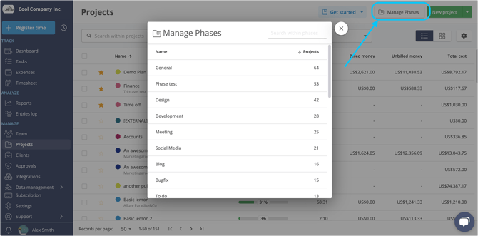bulk edit phases