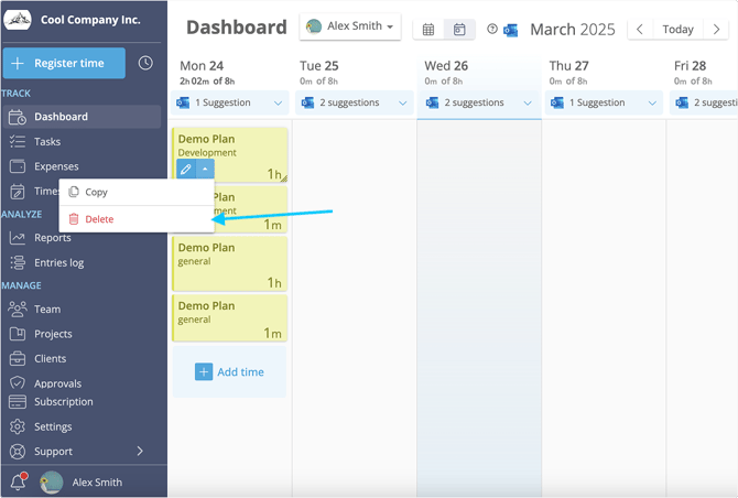 delete entries on dashboard (1)