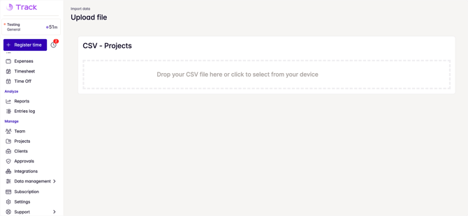 drop csv