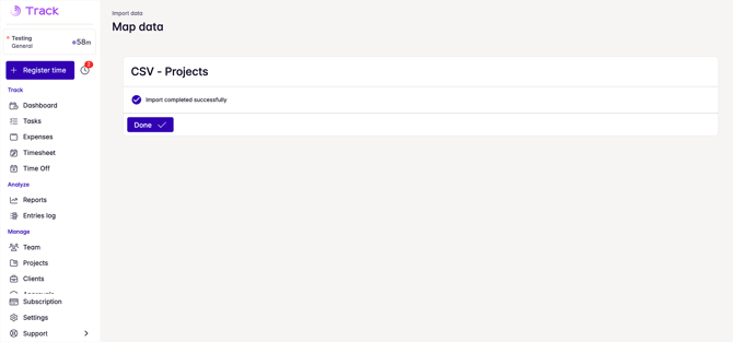 import done