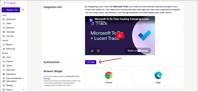 microsoft to do link