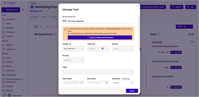 planner task details