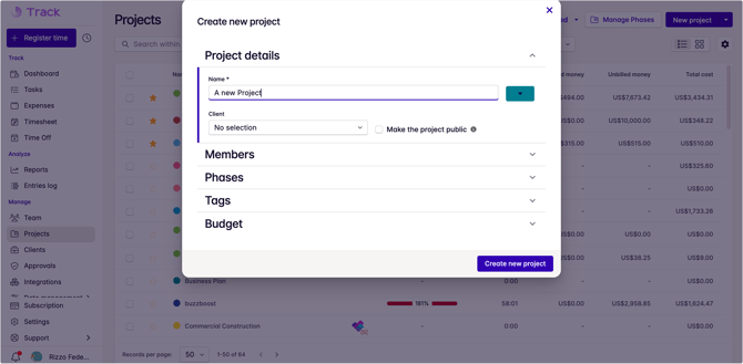 project name