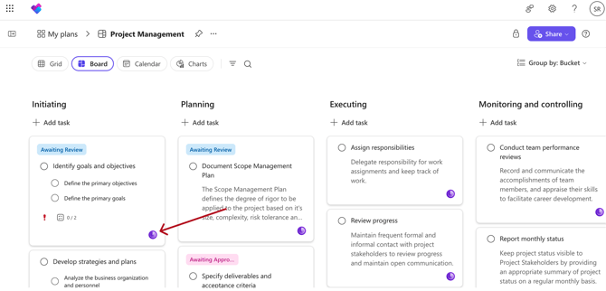 track widget in planner